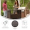 Flash Furniture Marco Indoor/Outdoor Patio Wicker Rattan Bar Counter Table w/2 Shelves, Brown LTS-0165-BR-GG - alternate 8